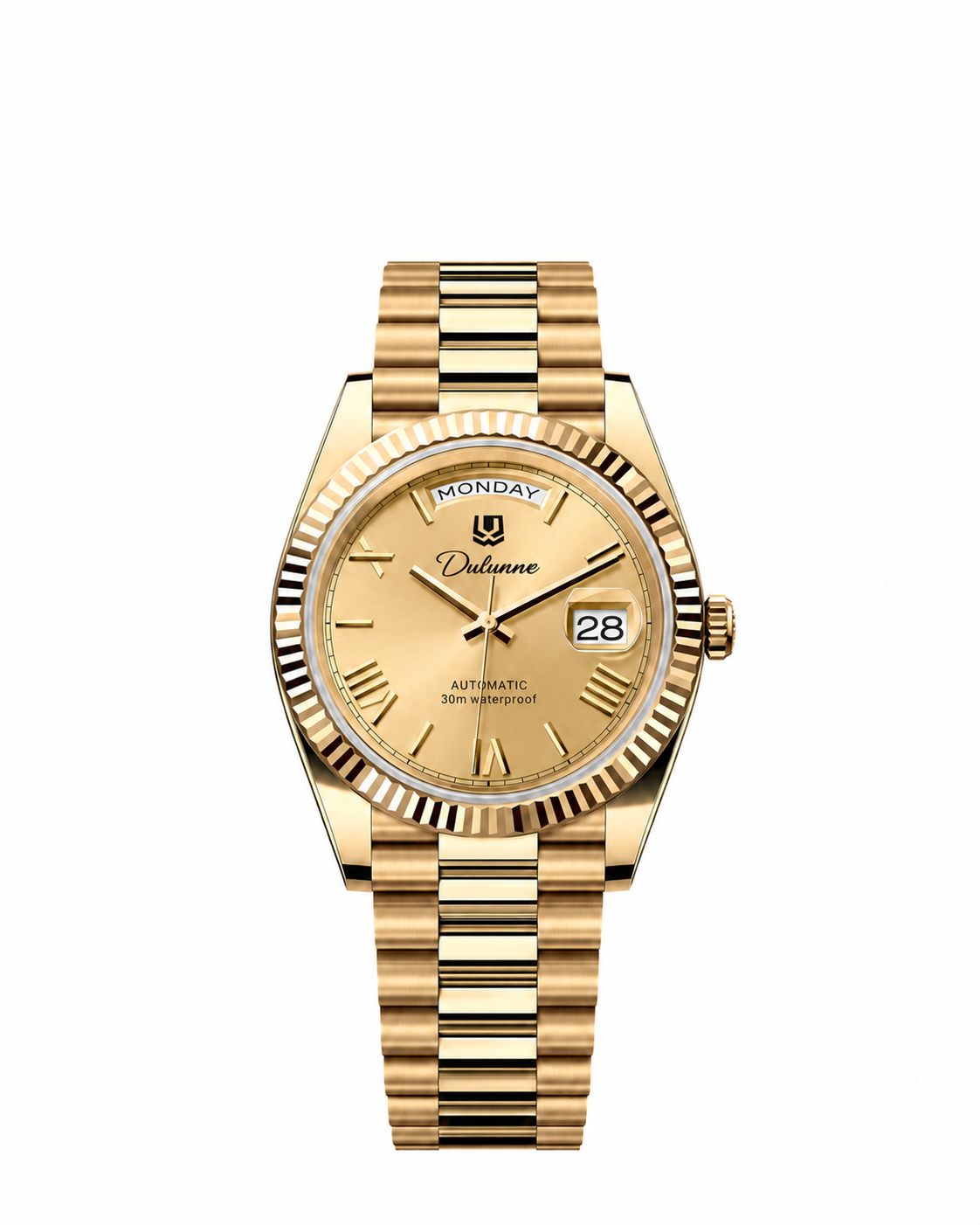 DAY DATE — Gold-tone - Gold-tone Dial - Roman Numerals