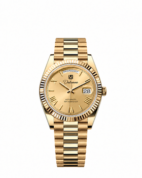Gold-tone - Gold-tone Dial - Roman Numerals