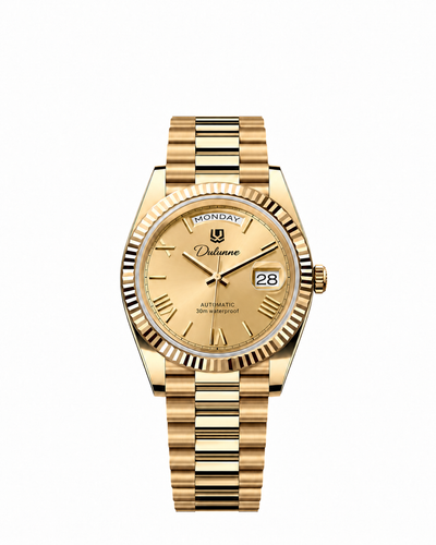 Gold-tone - Gold-tone Dial - Roman Numerals